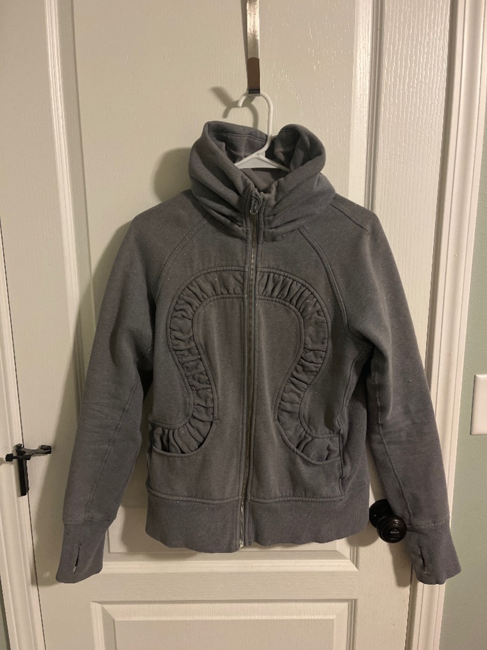 Lululemon Cuddle Up Jacket Gray Metallic Size 6